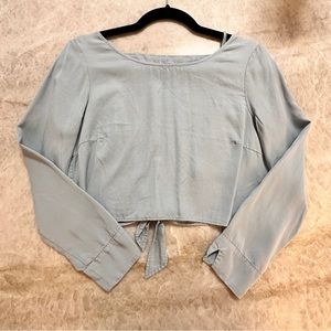 ZARA Denim Couture Top